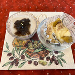 ル・パルファン - ほうじ茶ブラマンジェと米粉のさつまいも蒸しパン