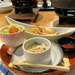 加賀屋 - お子様前菜　カニグラタン　チーズドッグ　鶏竜田揚げ