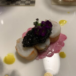 日光金谷ホテル - 神の海老に　自家製フレッシュキャビア