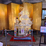 日光金谷ホテル - ウサギ　と　鳳凰　　氷彫刻　さすがです！