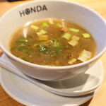 本田麺業 - 醤油つけめんのつけ汁