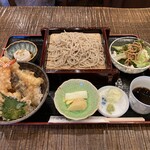 Teuchi Soba Yamashou - 平日ランチ限定　天丼とせいろ