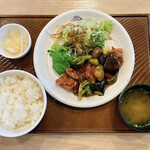ガスト - 料理写真:黒酢唐揚げ朝定食