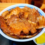ぶた丼のとん田 - ロース·バラ盛り合わせ（お肉大盛）