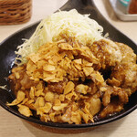 トンテキ食堂8 - トンテキ(200g 単品1000円)+ニンニク増し(100円)+ミートボール(250円)