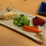 新宿栄寿司 - お新香盛合せ