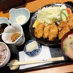 茶寮 ふ川 - 牡蠣フライ御膳