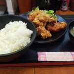 東京チカラめし - おろし唐揚げ定食(650円)