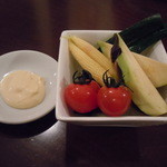 突き出しの野菜