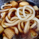 うどん製麺 みきや - つけ汁にどっぷりつけて頂きます！美味いわ〜。