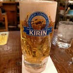 ちゃんぽん由丸 - 生ビール480円