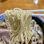 地鶏らーめん花道  - 「ブラウンラーメン」
麺！