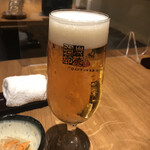 炭焼治郎 - 生ビール　byまみこまみこ