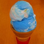 Buru Shiru Kafe - 沖縄"BLUE SEAL CAFE"国分寺店のブルーウェーブシングルフレアコーン270円