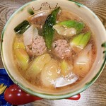 蕪村居 - 下仁田ネギそば￥1500(田舎そば変更)