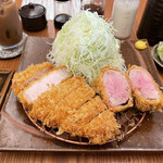 とんかつ とみた - TOKYO-X贅沢セットのアップ