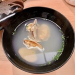 日本橋蛎殻町 すぎた - 2022.12.  浅蜊の潮汁