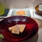 たかおか - 銚子の鮟肝。お出汁で煮たてのフワフワが高岡流。脂が乗って山葵を使い尽くします。勿論お出汁も飲み干しました。