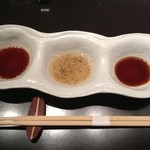 大淀河畔 みやちく - 焼肉みやちくランチのタレ③種