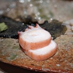 Takaoka - 銚子の水蛸。蛸の香りが素晴らしい。モチモチした歯ごたえで噛めば噛むほど美味しい。