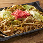 Original sauce thick noodle Yakisoba (stir-fried noodles)