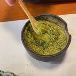 うなぎ いけだ - この山椒がとってもいい香りでじゃましない味でした！