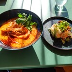 Laithai - 【2023.1.26(木)】トムヤムクンラーメン(並盛・120g)セット1,500円