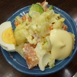 平野屋 - 2013.06 サラダ（ポテサラですが料理名はサラダなんです：笑）１５０円