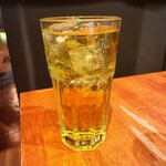 代官山 焼肉かねこ - カテキン緑茶ハイ