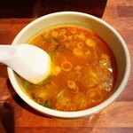 代官山 焼肉かねこ - 牛すじスープを辛口で注文