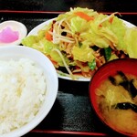 茅橋らーめん - 野菜炒め定食