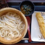 丸亀製麺 - 釜揚並(290円)+いか天(150円)