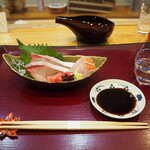 Sushi tsune - お造り ＆ 福小町 純米吟醸
