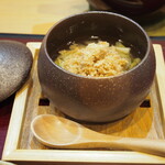 Sushi tsune - そば米と白菜 鯵そぼろあんかけ