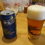 醸カフェ - インドの青鬼ビール６００円也