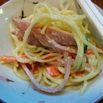 菊乃家本店 - ハムも入ったスパゲッティサラダ