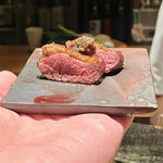 とり茶太郎 - 小鳩のロースト シャンピニオンソース