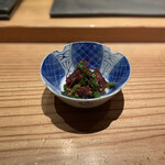 とり茶太郎 - ニラとホロホロ鳥砂肝の麹和え