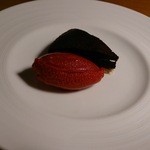 tou - 濃厚なフランボのジェラートとチョコのケーキ