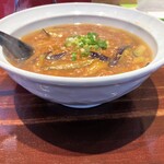 元気印のラーメン えにしや。 - 麻婆茄子餡かけが実に美味