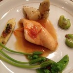 サラマンジェ ド イザシ ワキサカ - 本日のポワゾン　的鯛（写真はハーフ）