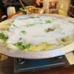 saketokidokiteppantsudoibayorotakadanobabaten - 冬限定　豚肉と水菜のトロロ鍋