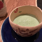 レストランRyu - 大根とほうれん草の抹茶仕立てのスープ