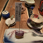 レストランRyu - お誕生日の【のぼり】の裏面に、シェフのメッセージが…(*^▽^*)