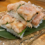 Izakaya Ooedo - 定番⭐︎甘海老の押し寿司