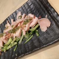 おだし 恵比寿店 - 鶏肉とわさびのおつまみ