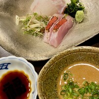 弁慶橋 せき - お造り　金目鯛と平目