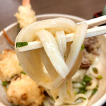 手打ちうどん 大蔵 - まかないぶっかけ温小（麺リフト）