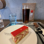 Cafe507 - 「フレジェ」540円＋「アイスコーヒー」380円