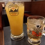 名古屋名物 味噌とんちゃん屋 一宮ホルモン - パイナップルジュース、ジンジャーエール